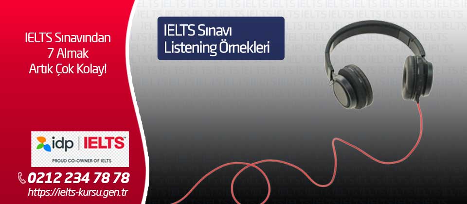 ielts listening sınav örnekleri